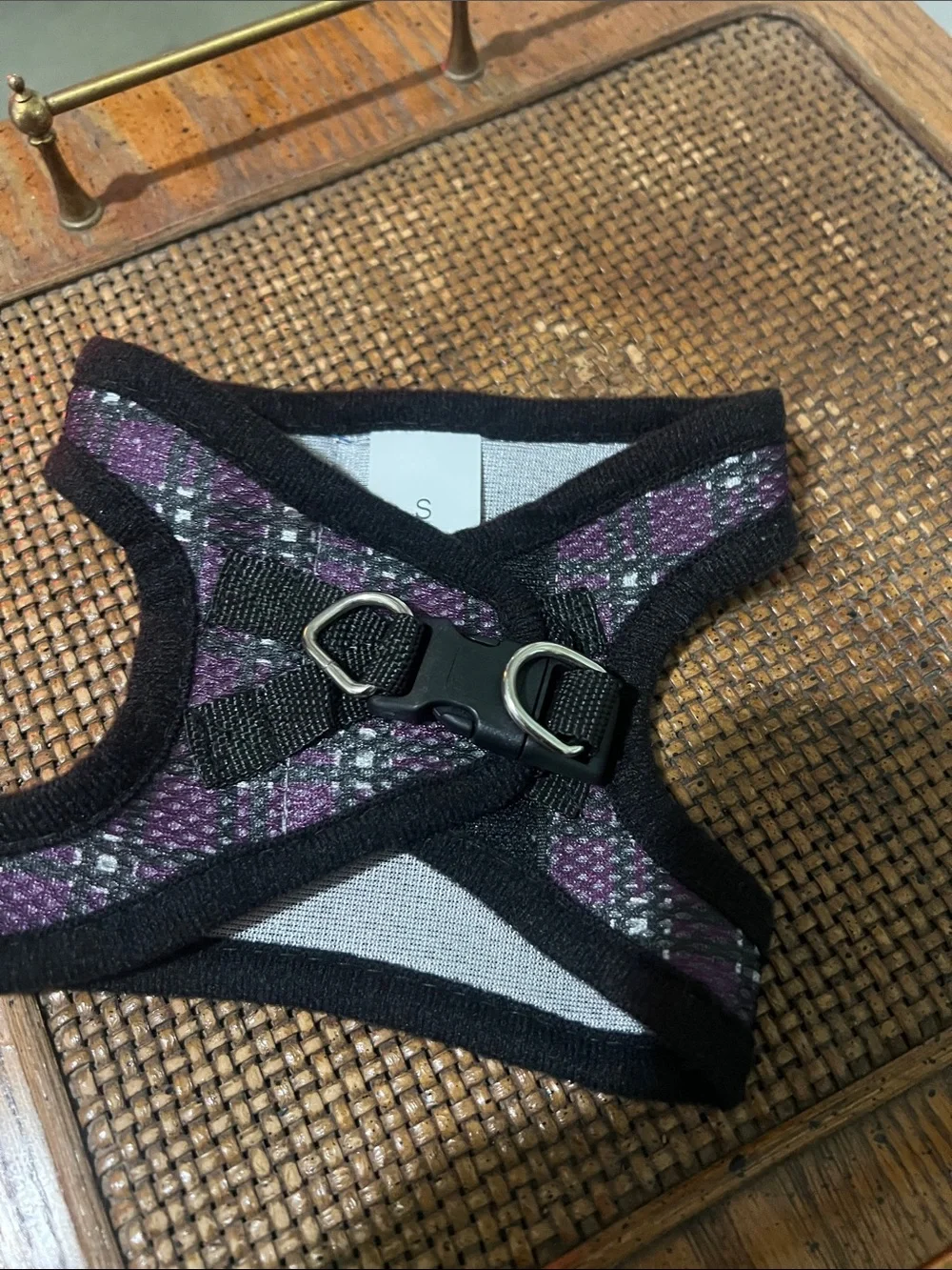 Purple Plaid Small Pet Harness by Up Country